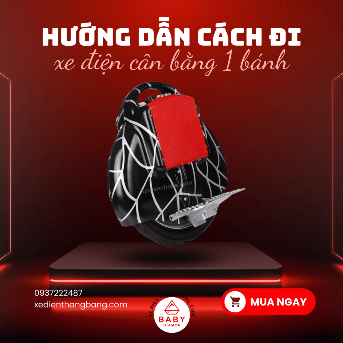 cách đi xe điện cân bằng 1 bánh